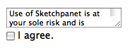 The terms of use at sketchplanet